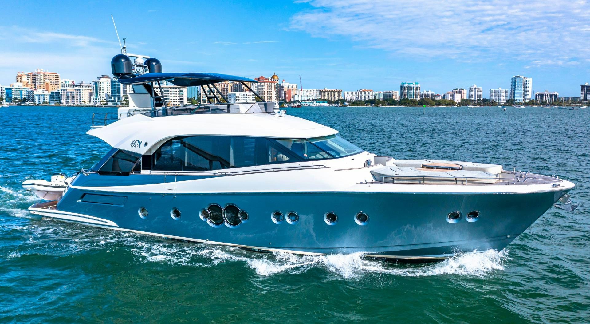 a boat in the water aboard MONTE CARLO Yacht for Sale