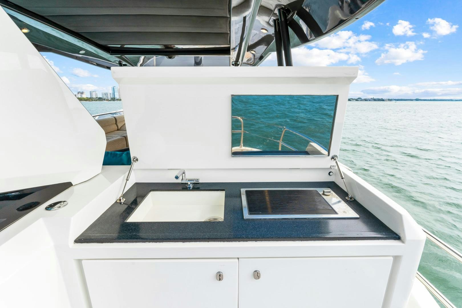 a boat on the water aboard MONTE CARLO Yacht for Sale
