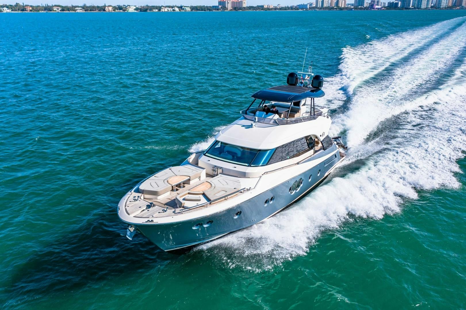 a boat on the water aboard MONTE CARLO Yacht for Sale