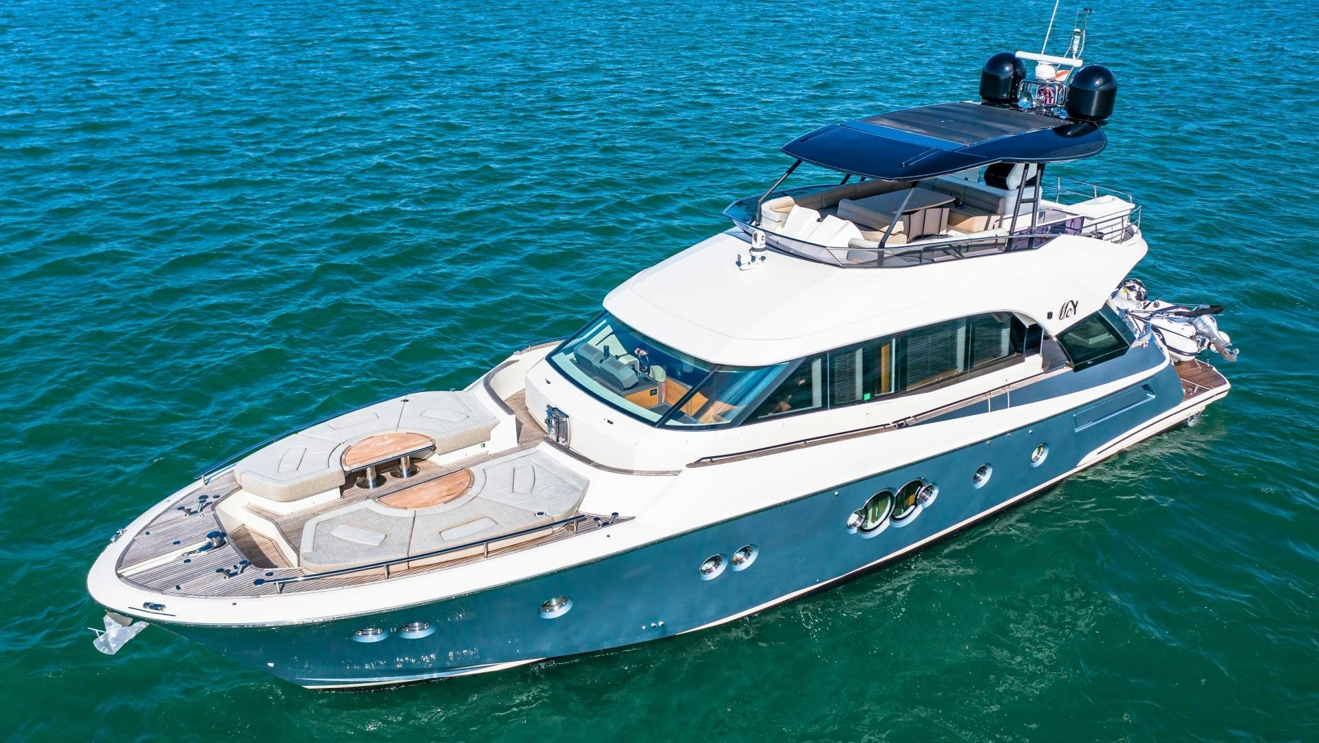 a boat on the water aboard MONTE CARLO Yacht for Sale