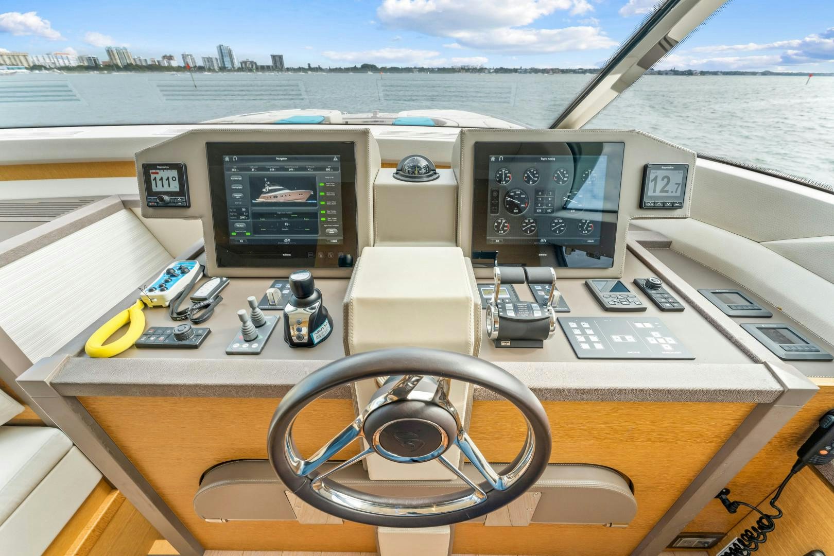 a cockpit of an airplane aboard MONTE CARLO Yacht for Sale