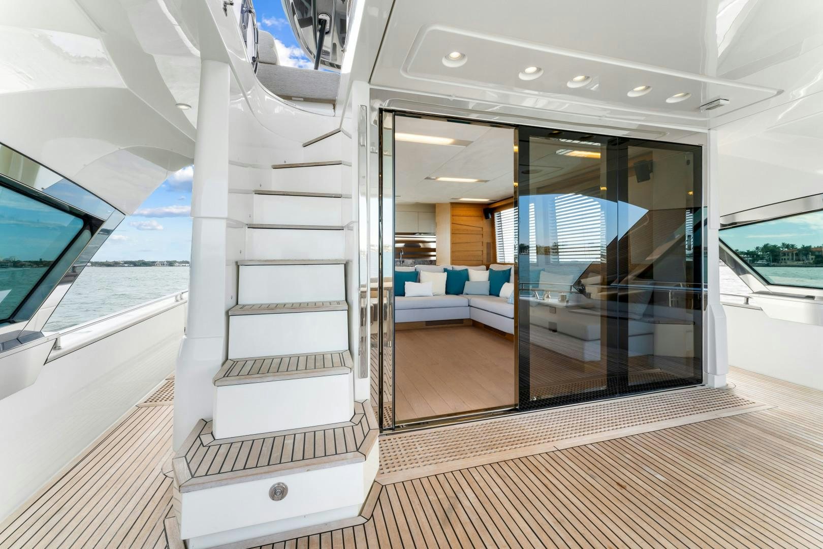 inside of a building aboard MONTE CARLO Yacht for Sale