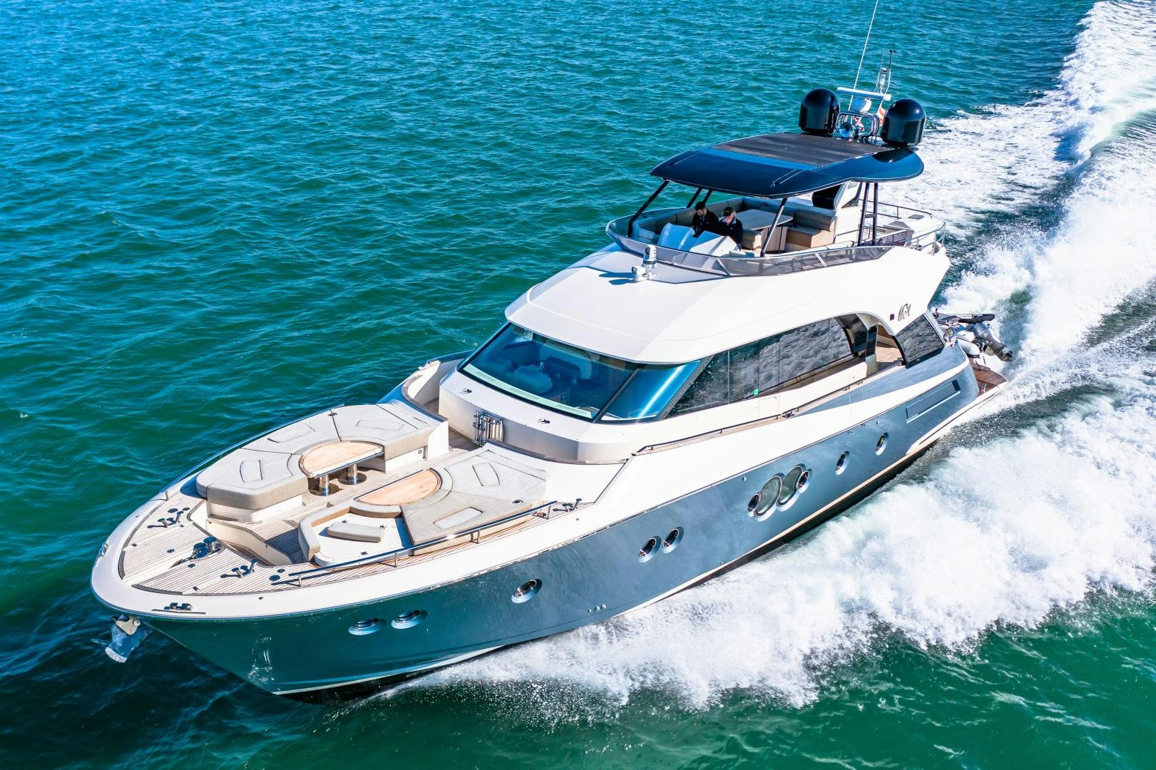 a boat on the water aboard MONTE CARLO Yacht for Sale
