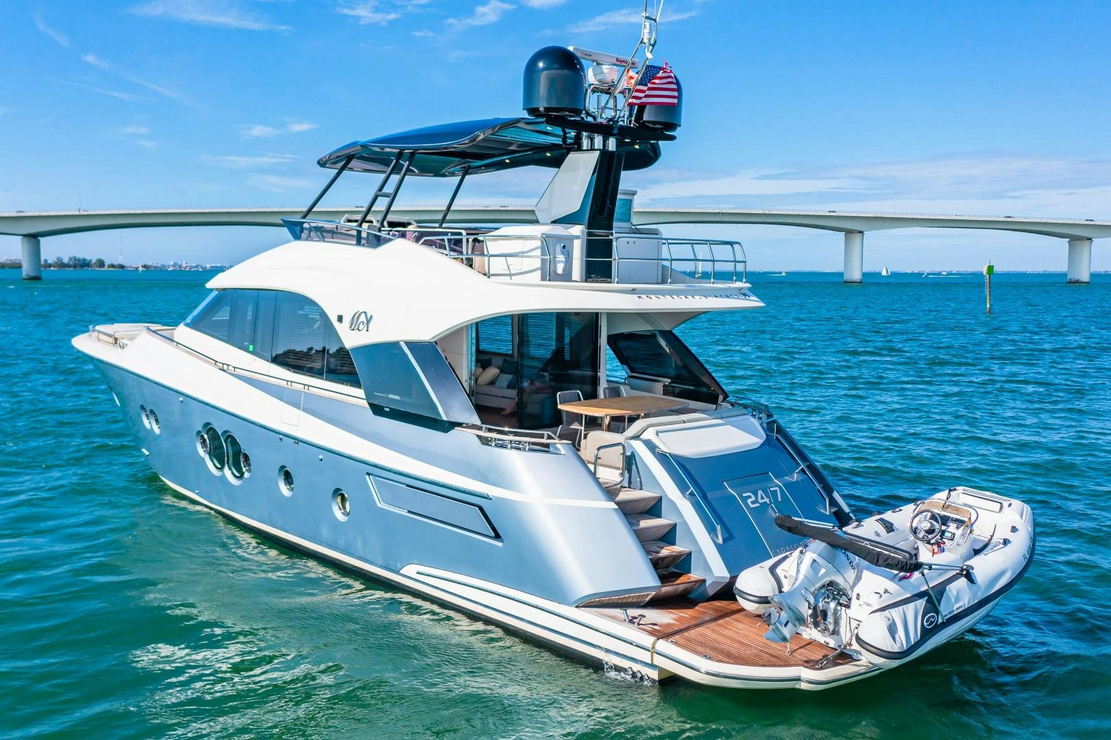 a boat on the water aboard MONTE CARLO Yacht for Sale