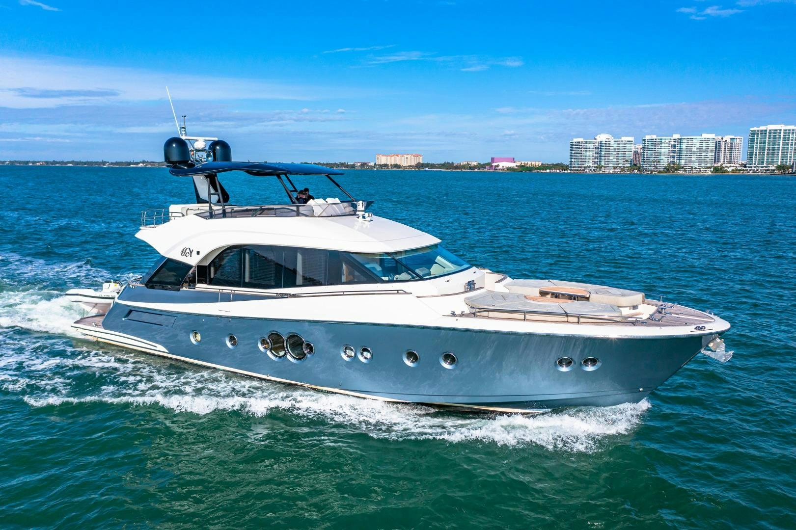 a boat in the water aboard MONTE CARLO Yacht for Sale