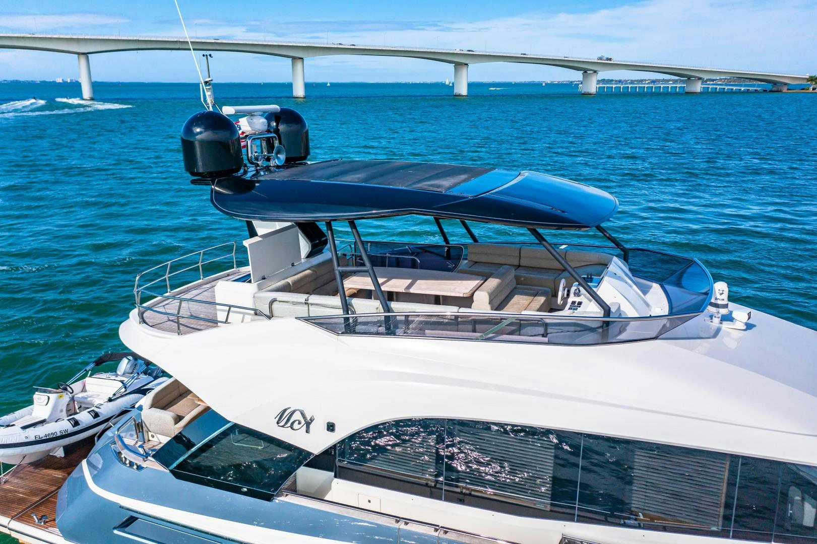 a boat with a camera on it aboard MONTE CARLO Yacht for Sale