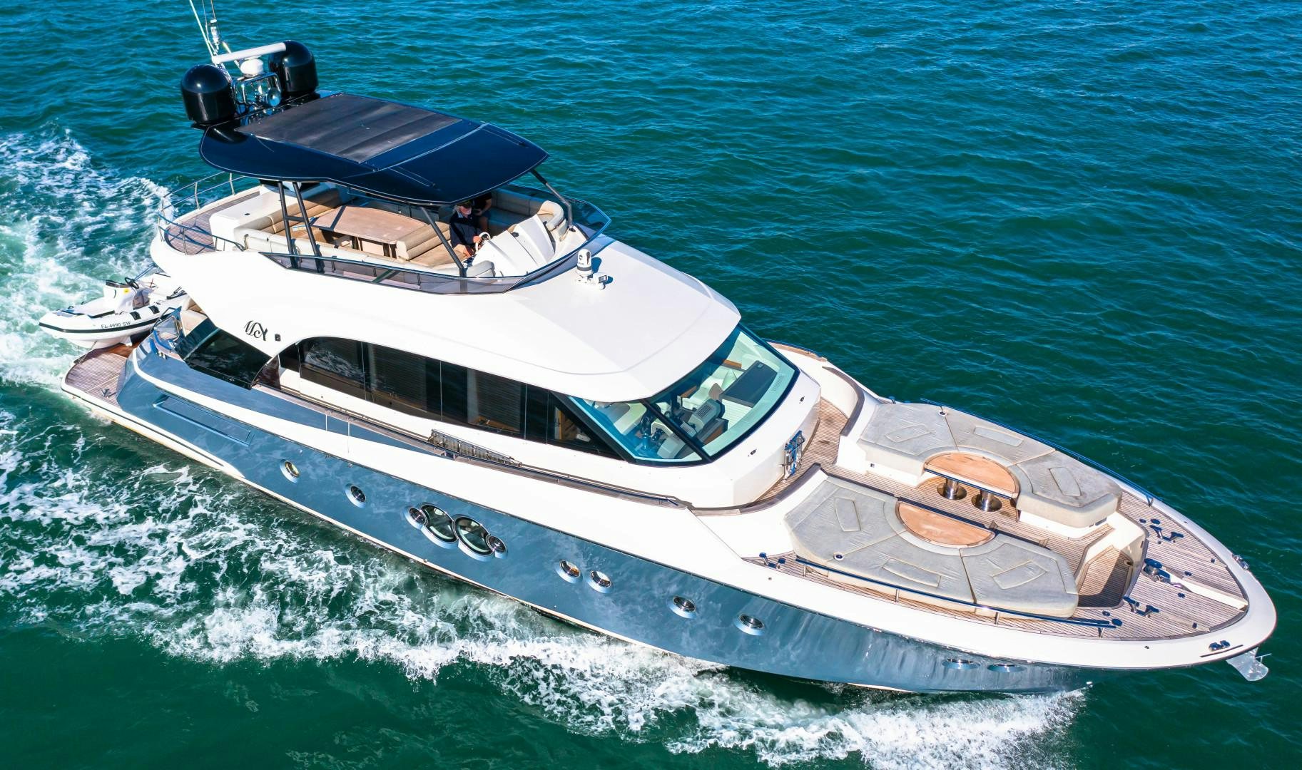 a boat on the water aboard MONTE CARLO Yacht for Sale