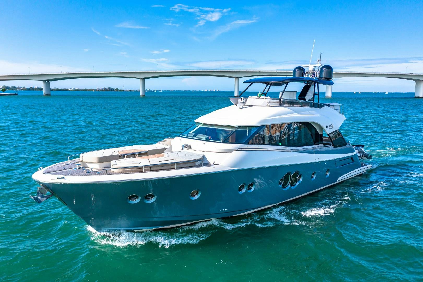a boat on the water aboard MONTE CARLO Yacht for Sale
