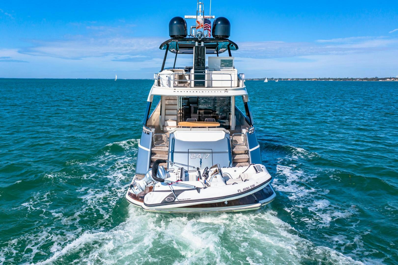a boat in the water aboard MONTE CARLO Yacht for Sale