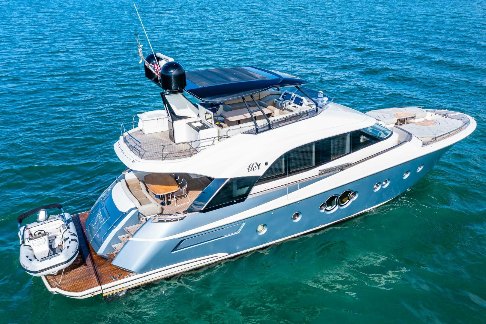 a boat on the water aboard MONTE CARLO Yacht for Sale