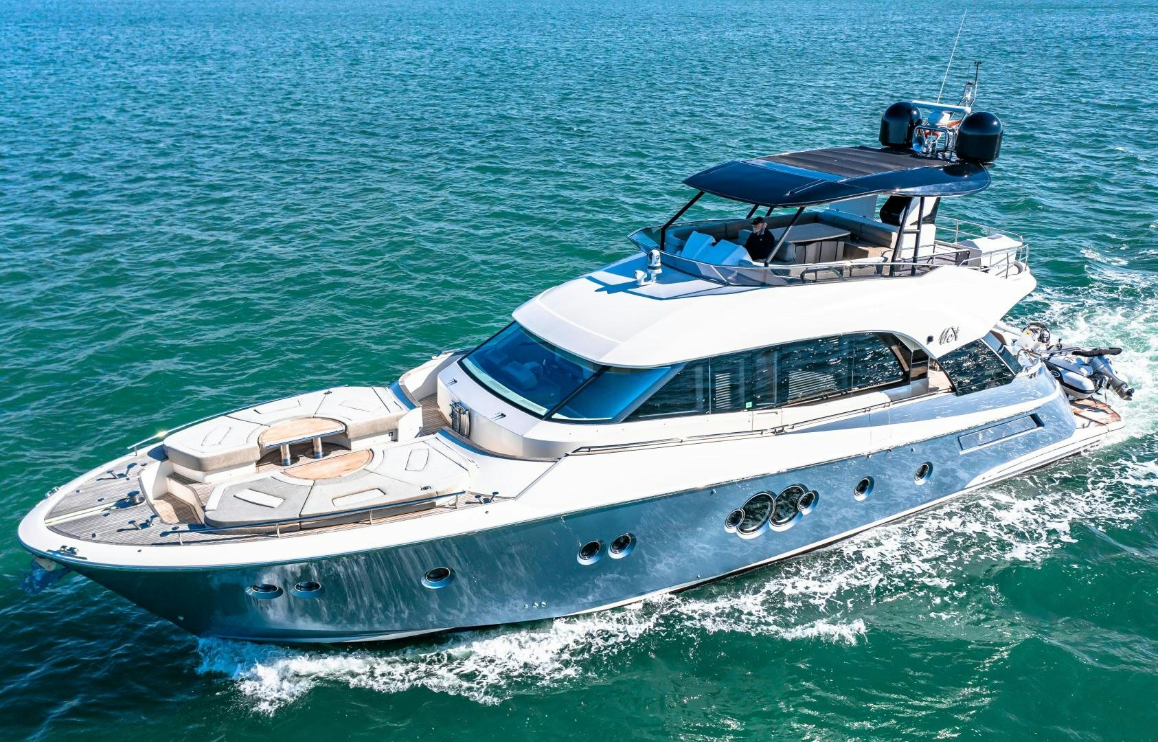 a boat on the water aboard MONTE CARLO Yacht for Sale