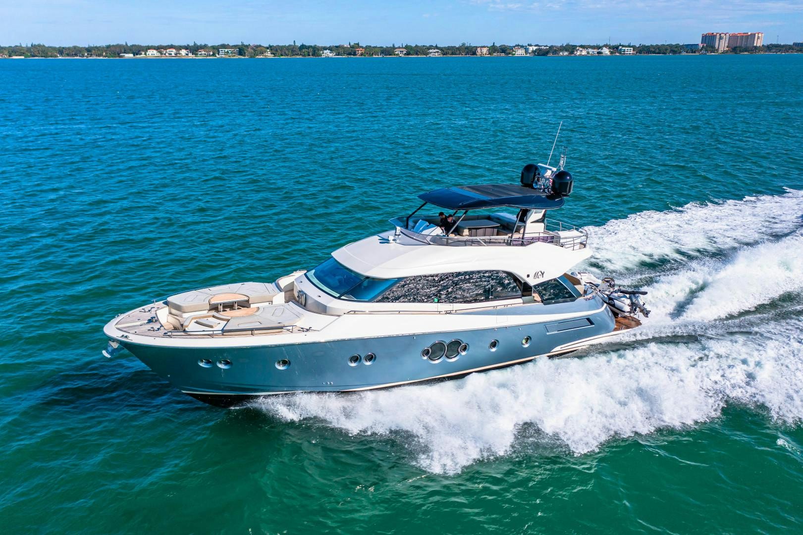 a boat on the water aboard MONTE CARLO Yacht for Sale