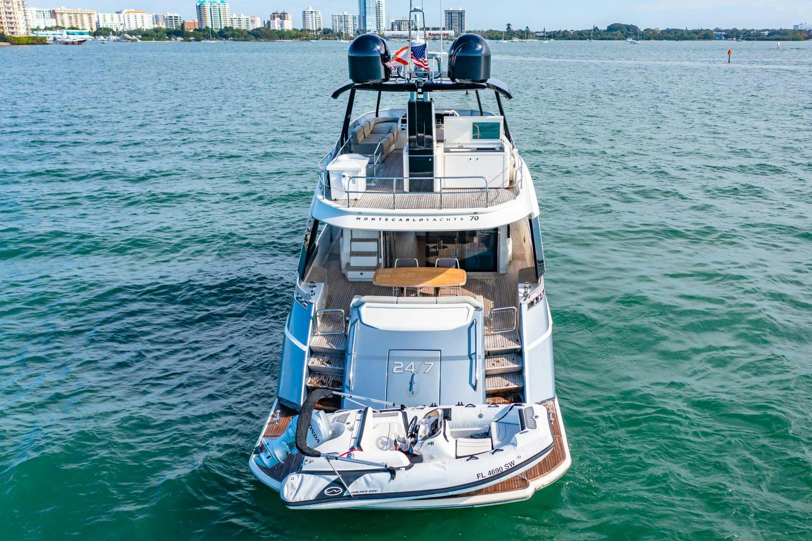 a boat in the water aboard MONTE CARLO Yacht for Sale