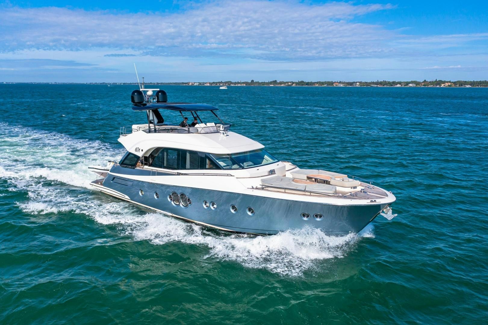 a boat on the water aboard MONTE CARLO Yacht for Sale