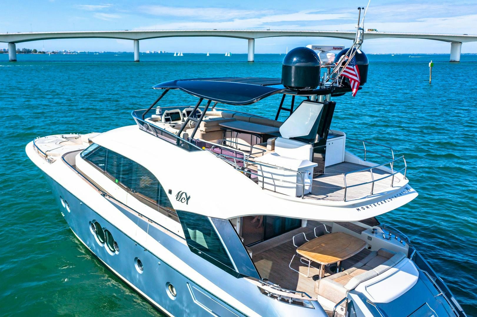 a boat on the water aboard MONTE CARLO Yacht for Sale