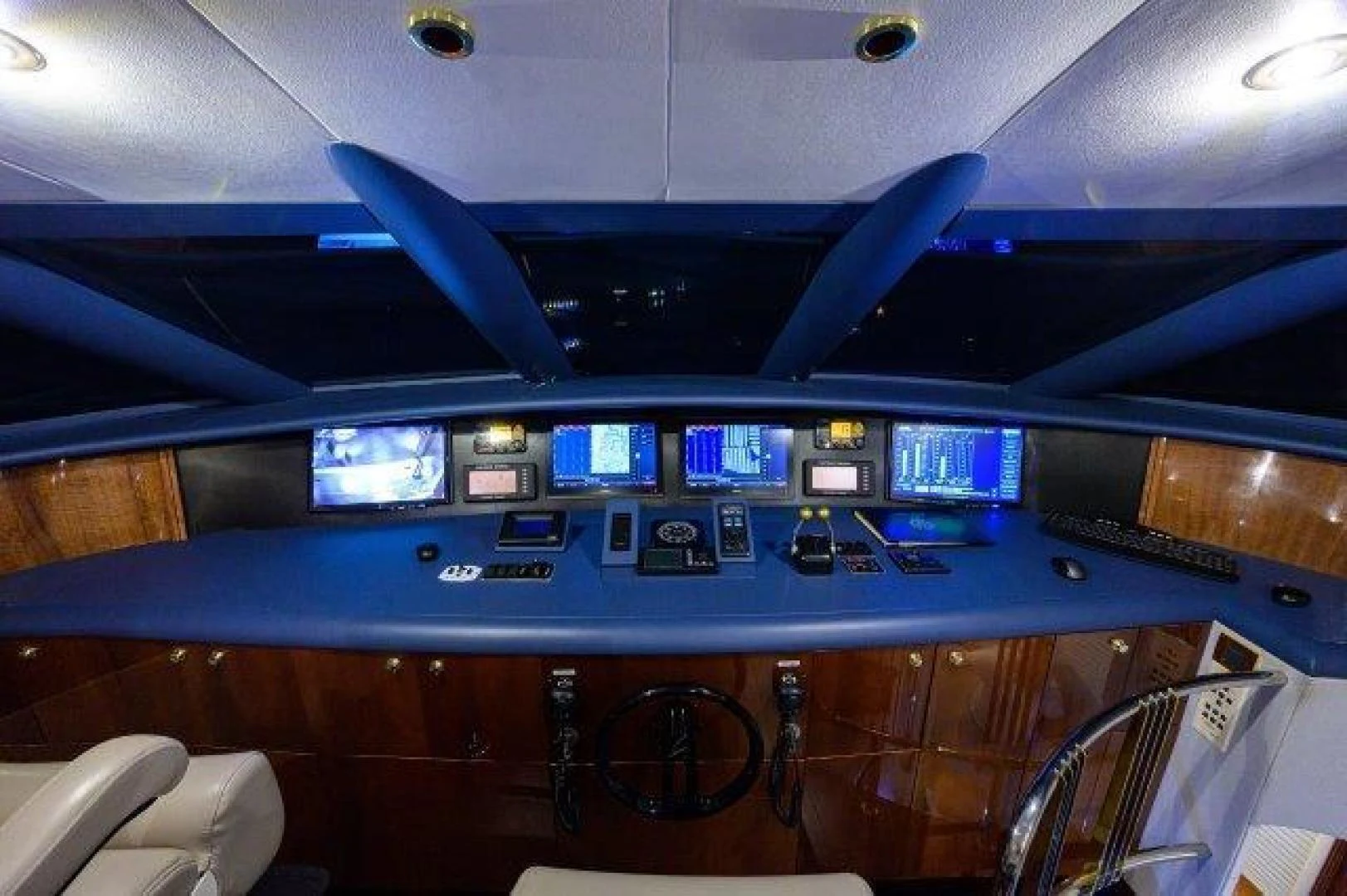 a close-up of a device aboard TRYST Yacht for Sale