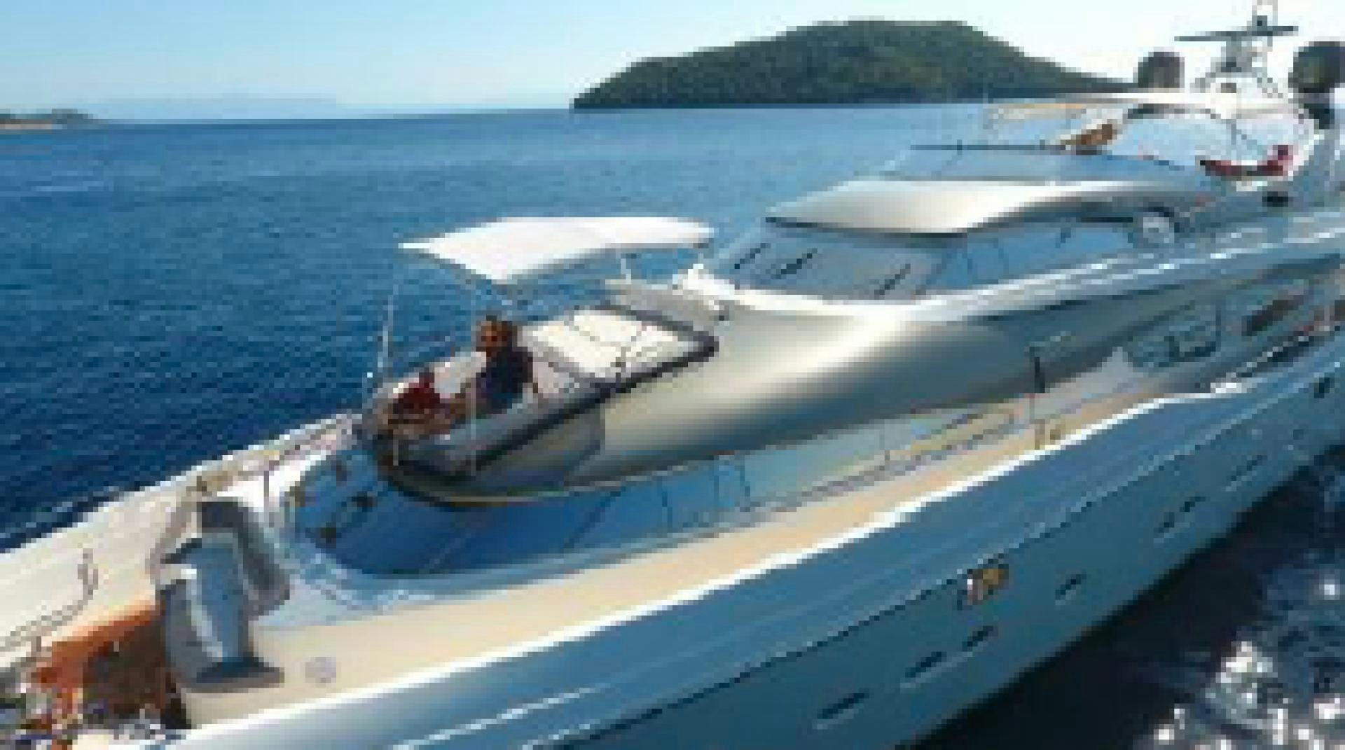 a boat on the water aboard ALBATOR 2 Yacht for Sale