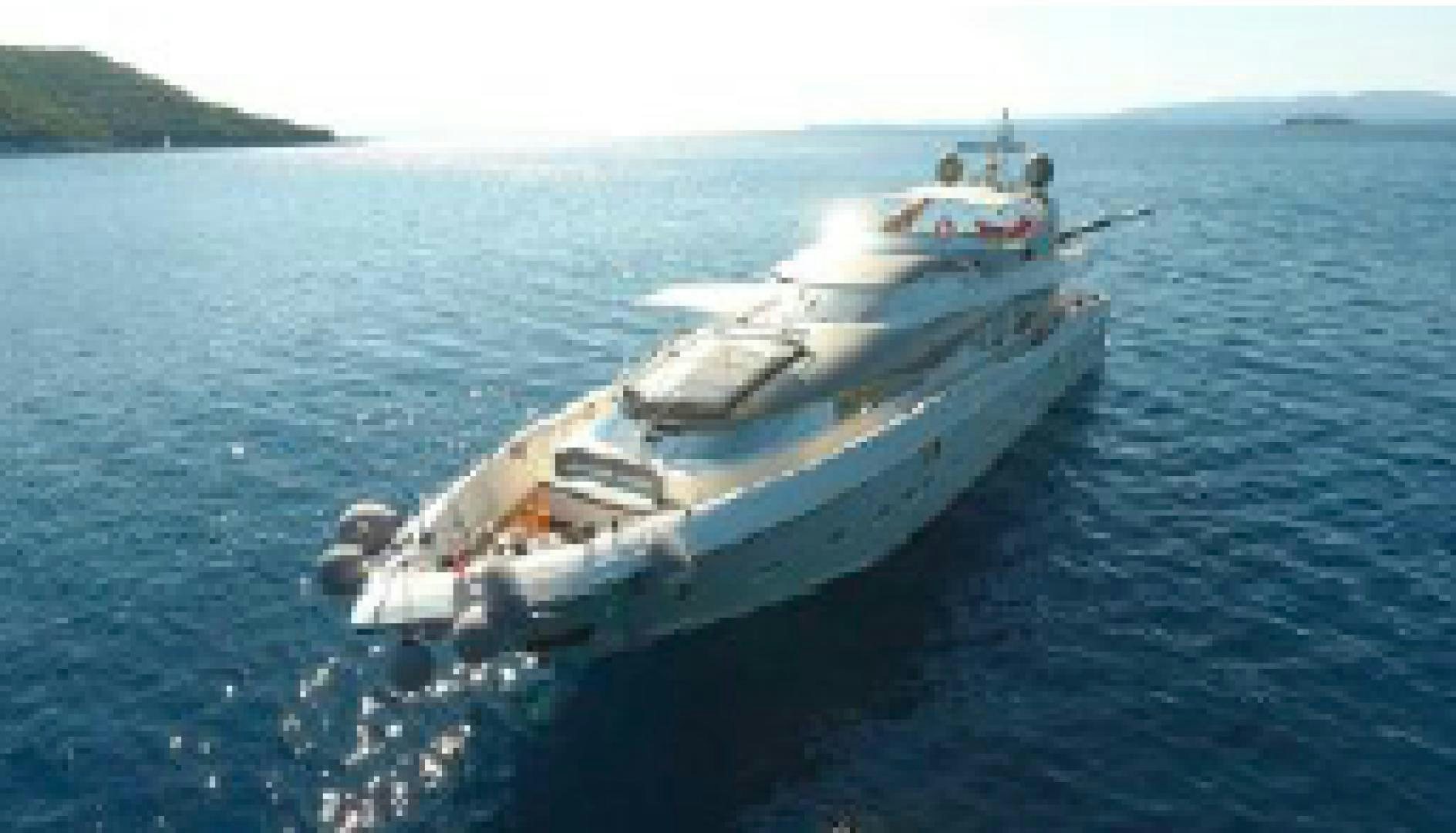 a military ship in the water aboard ALBATOR 2 Yacht for Sale