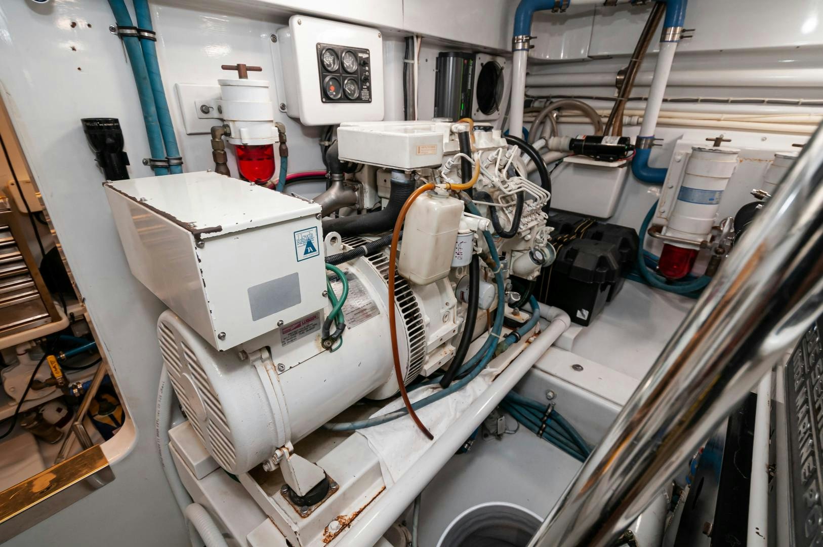 a close-up of a machine aboard BANK ON Yacht for Sale