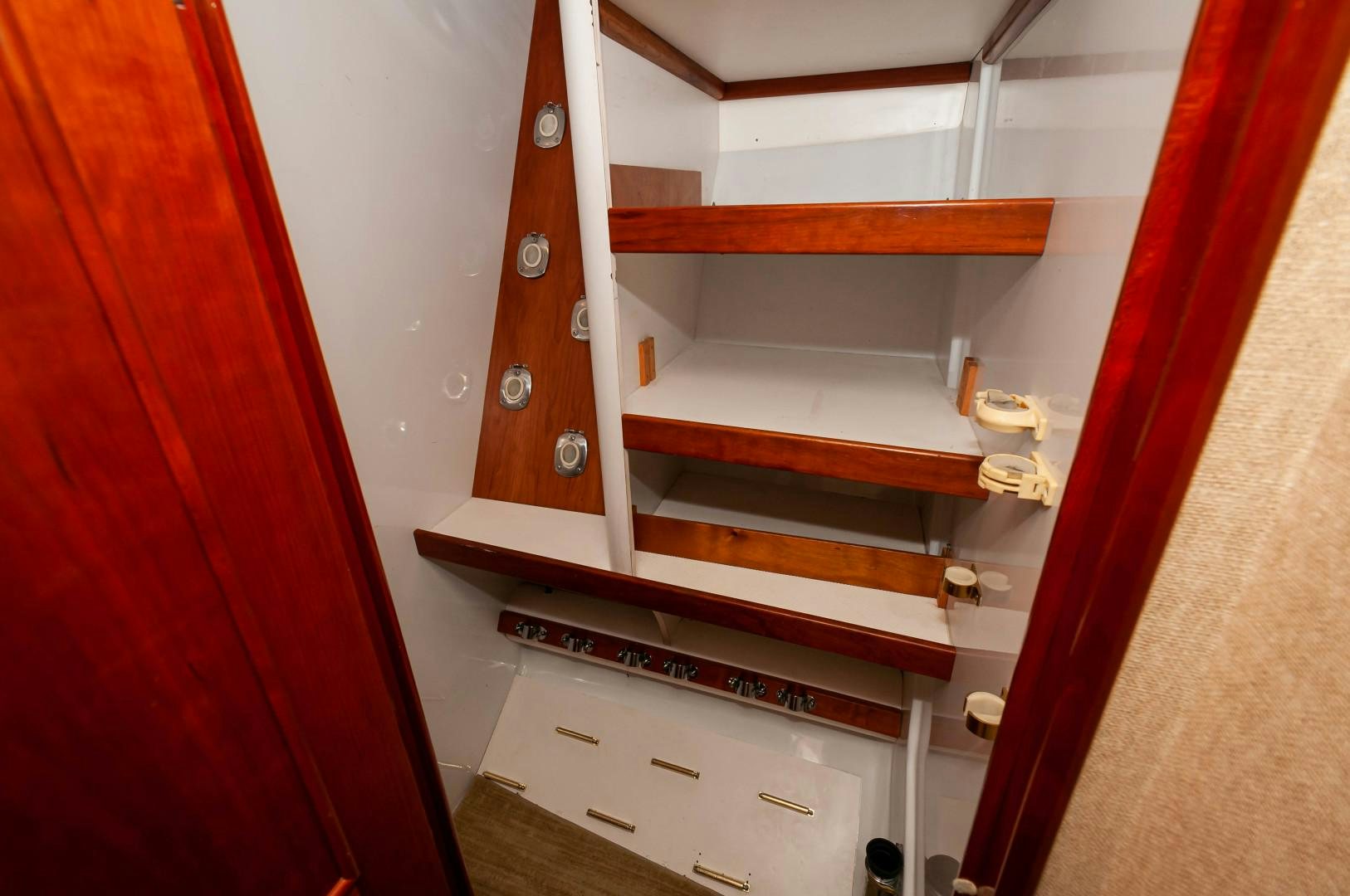 a cabinet with drawers aboard BANK ON Yacht for Sale