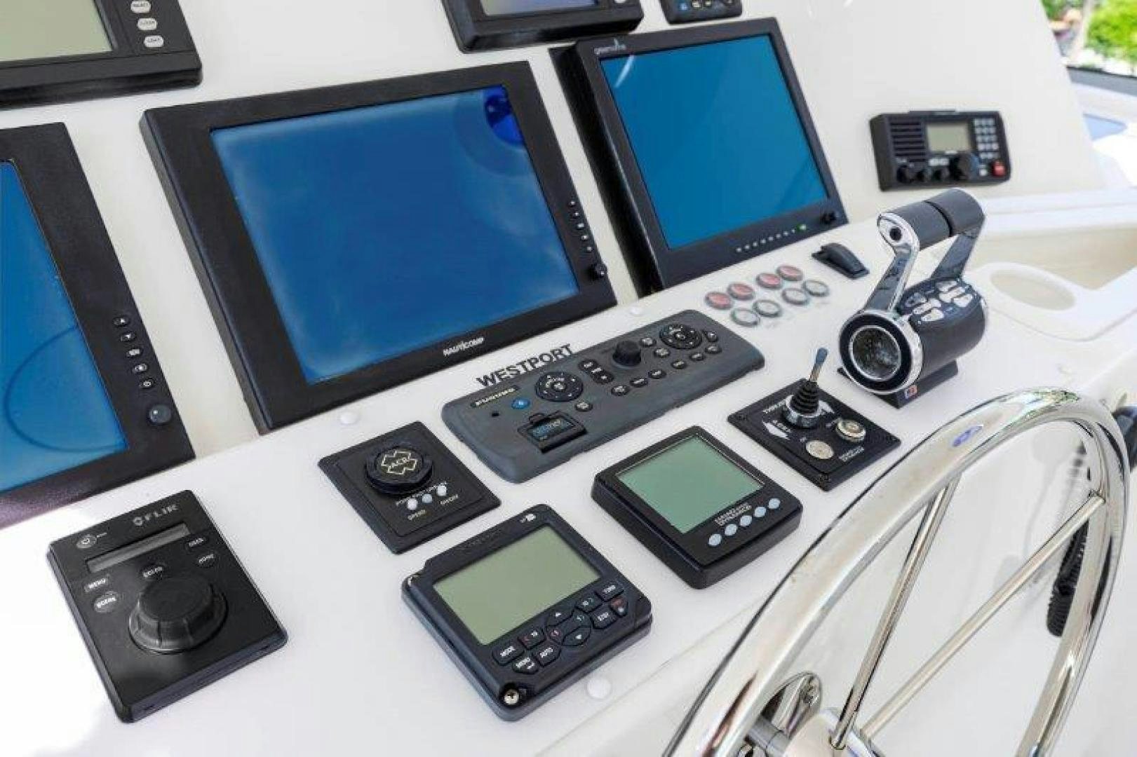 a group of electronic devices aboard CHERRY BOMB Yacht for Sale