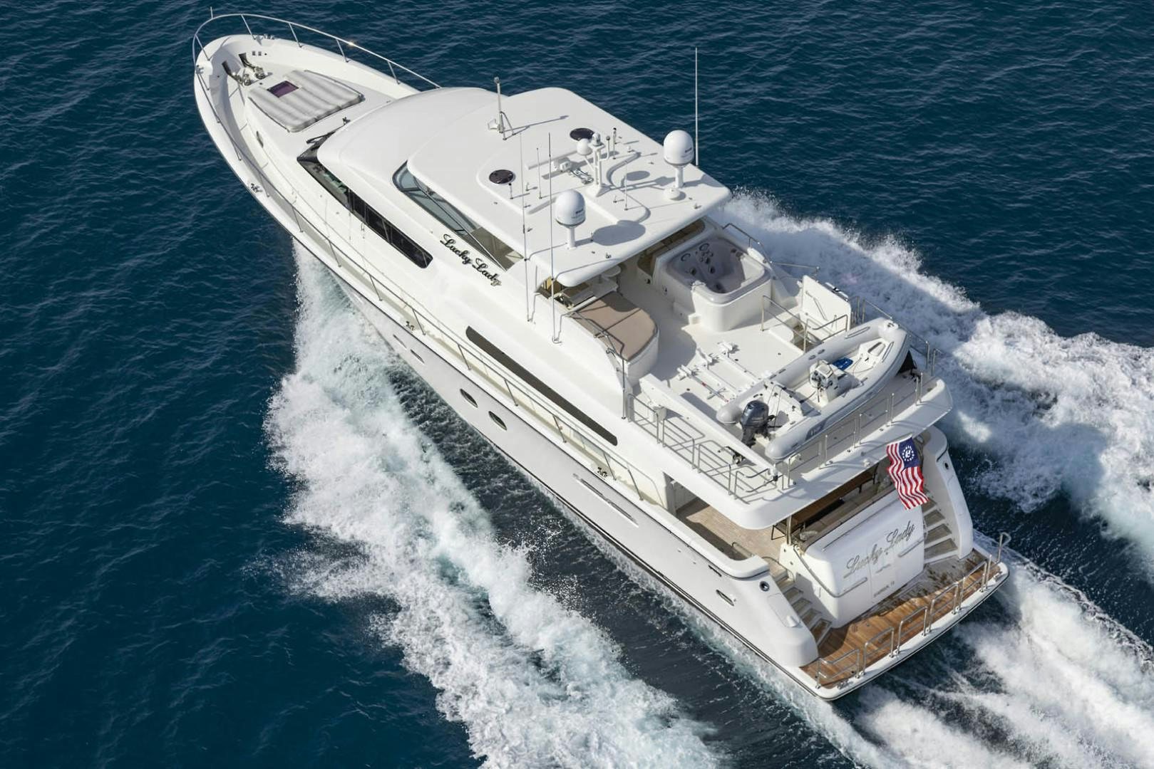 a ship on the water aboard CHERRY BOMB Yacht for Sale