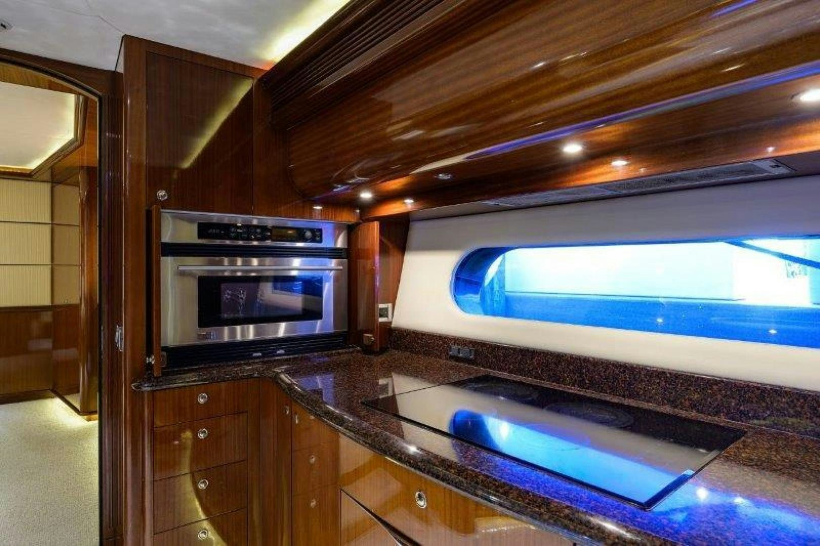a kitchen with a large oven aboard VIRGINIA SEA Yacht for Sale