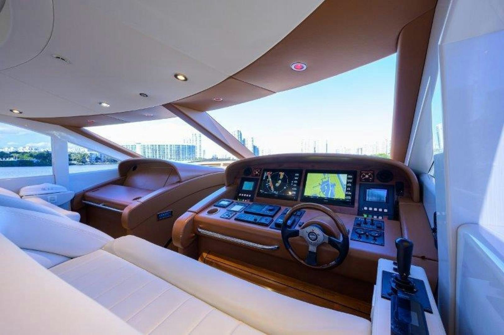 inside of a car aboard VIRGINIA SEA Yacht for Sale