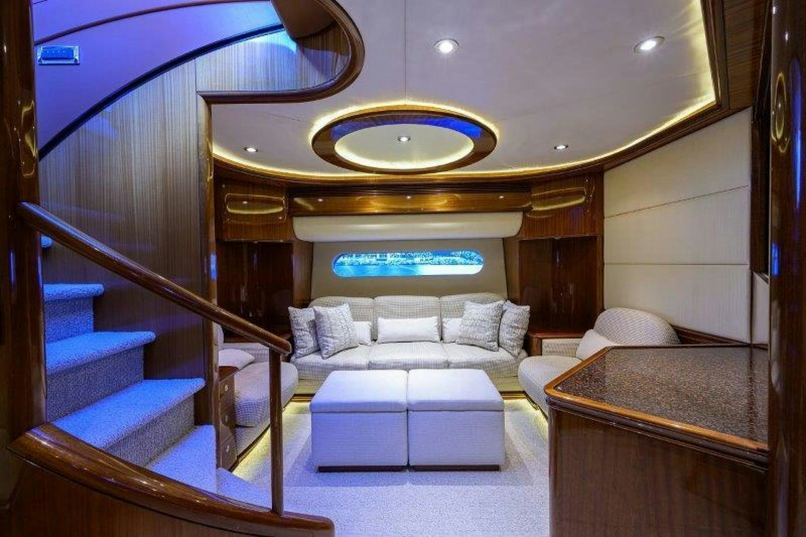 a room with a bed and a couch aboard VIRGINIA SEA Yacht for Sale