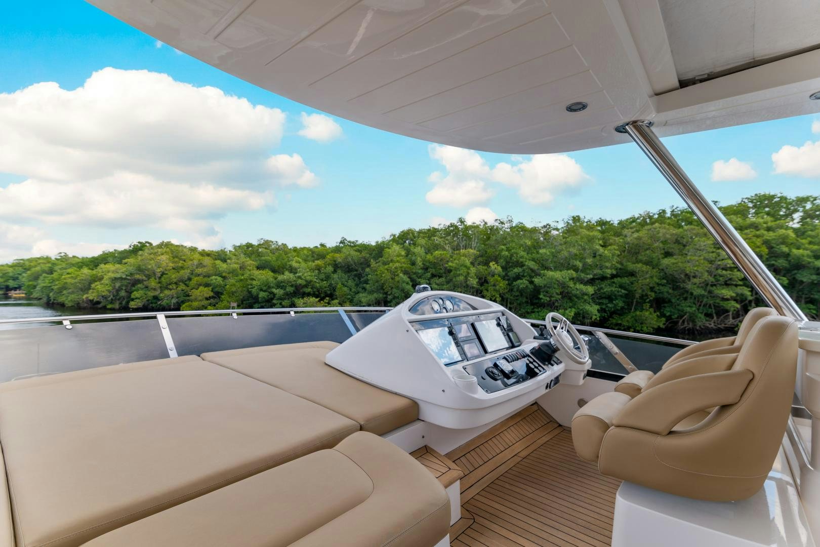 a boat on a deck aboard SOL Y LUNA Yacht for Sale
