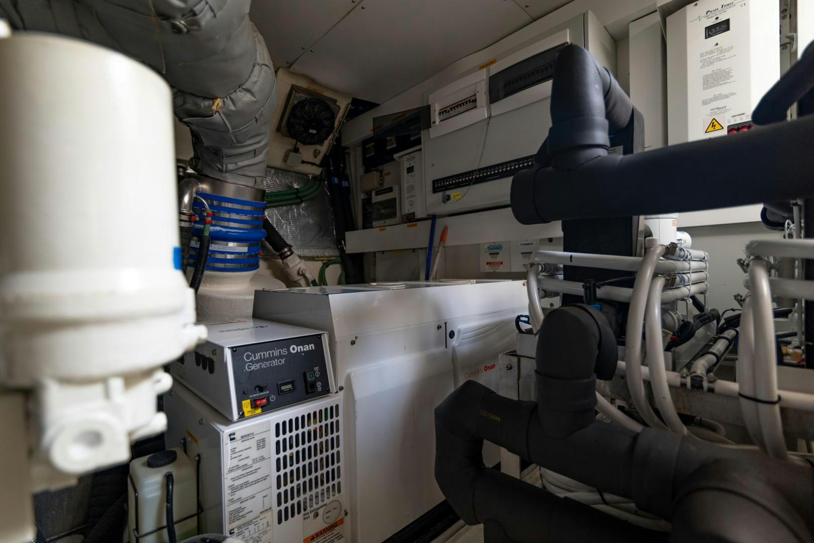 a room with machines and equipment aboard SOL Y LUNA Yacht for Sale