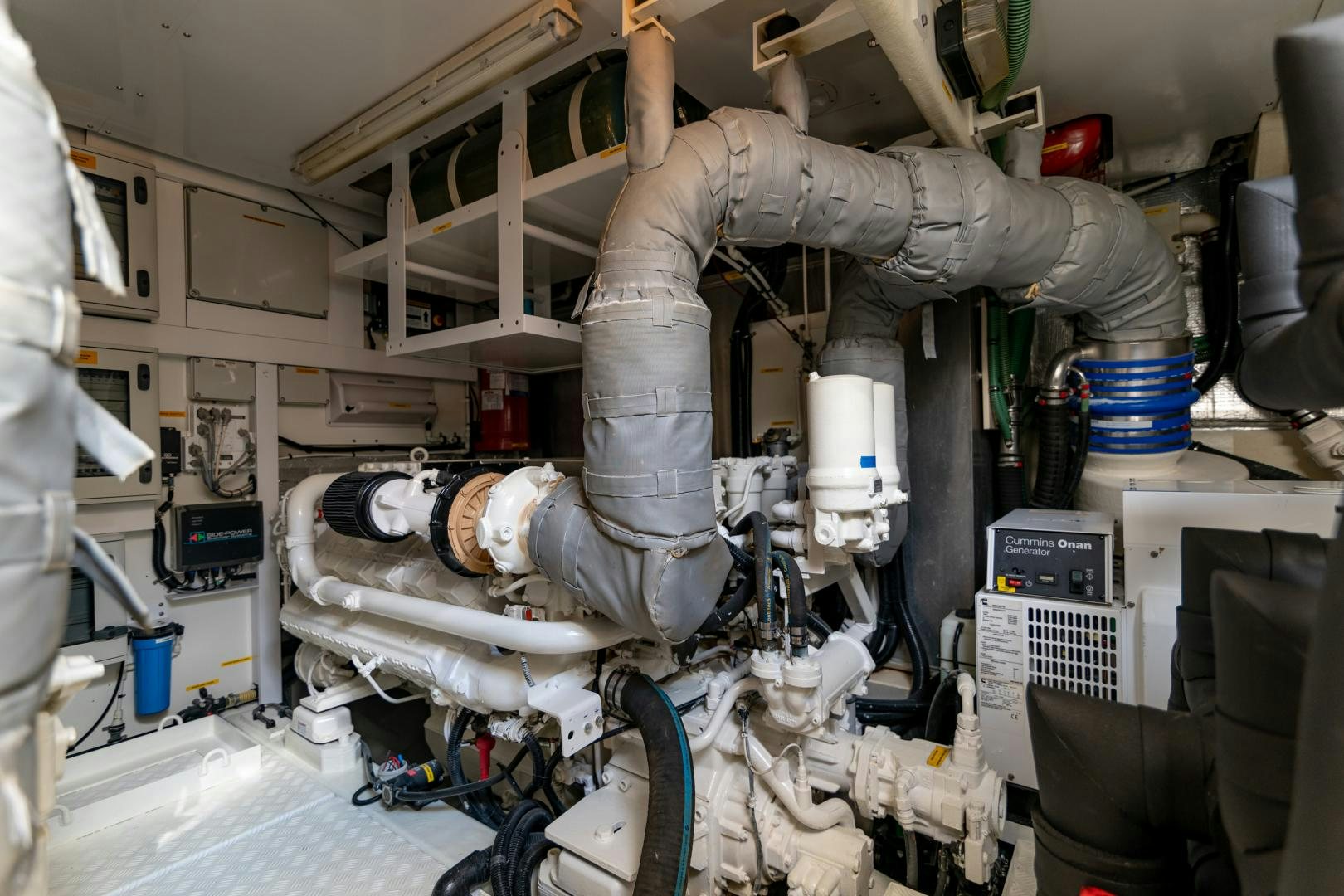 a person in a room aboard SOL Y LUNA Yacht for Sale