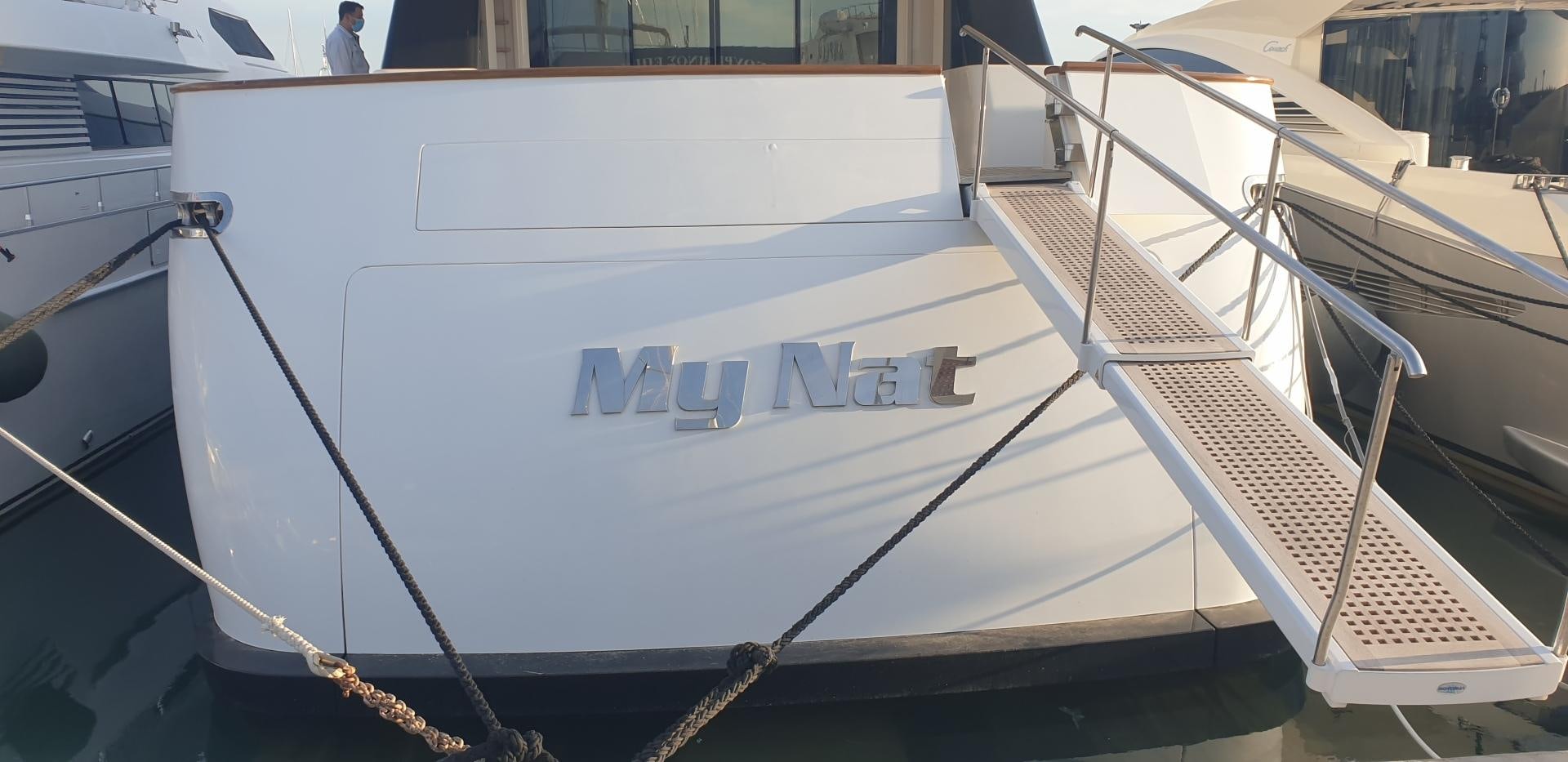 the front of a boat aboard TIGRA Yacht for Sale