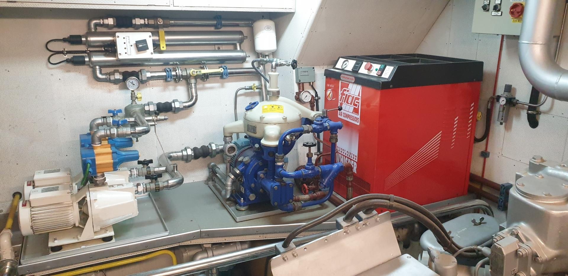 a machine on the counter aboard TIGRA Yacht for Sale