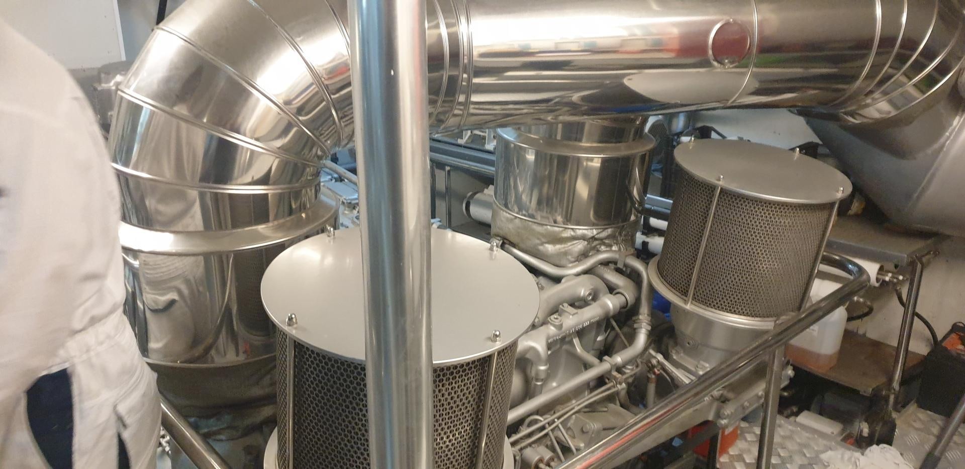 a close-up of a machine aboard TIGRA Yacht for Sale