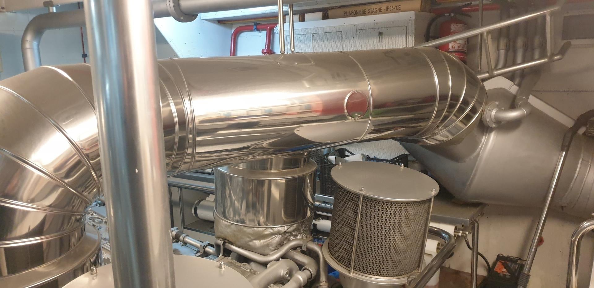 a close-up of a machine aboard TIGRA Yacht for Sale