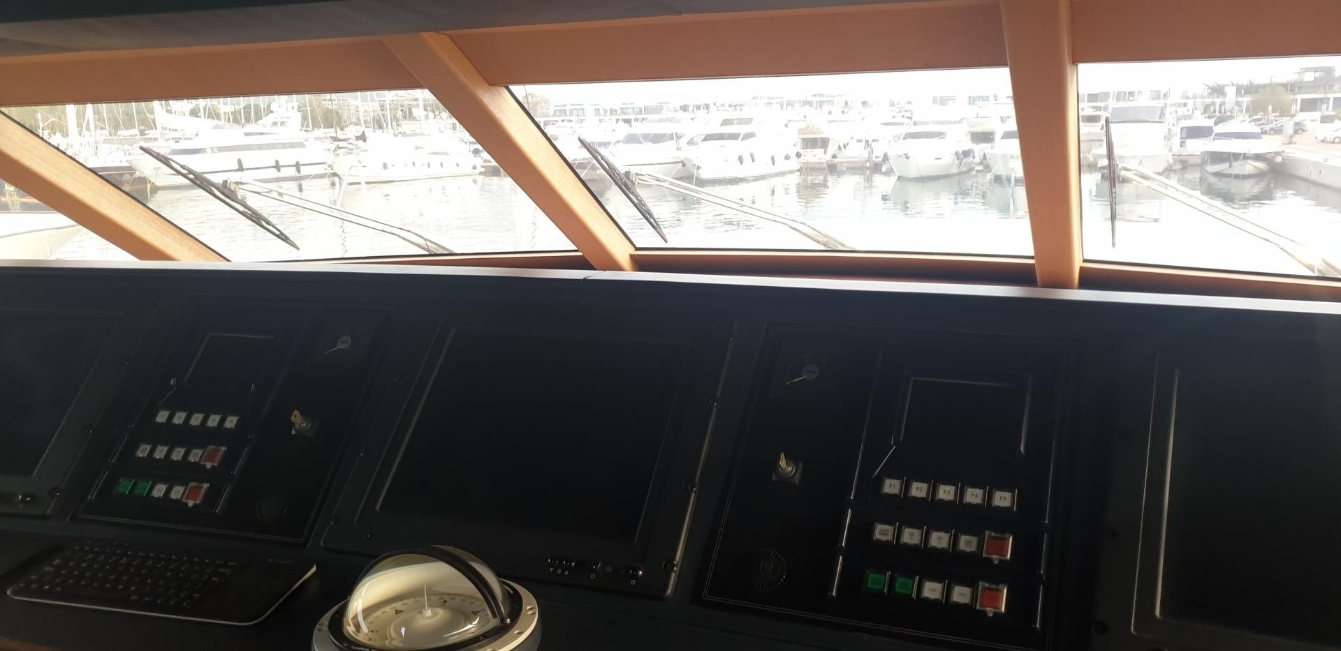 a dashboard of a car aboard TIGRA Yacht for Sale