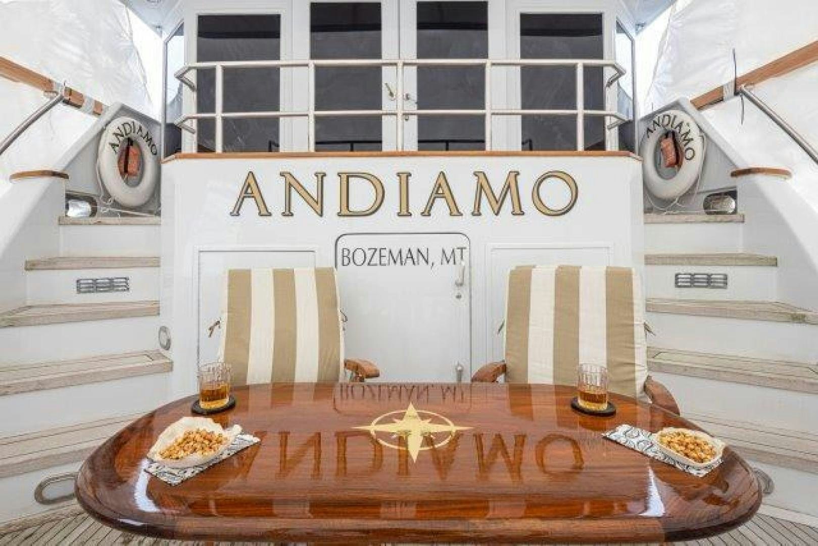 calendar aboard ANDIAMO Yacht for Sale