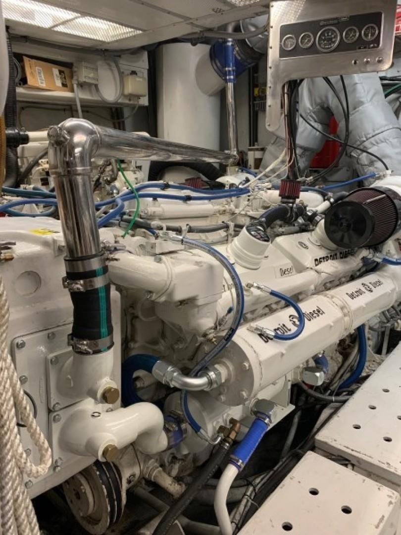 a machine with blue wires aboard ANDIAMO Yacht for Sale