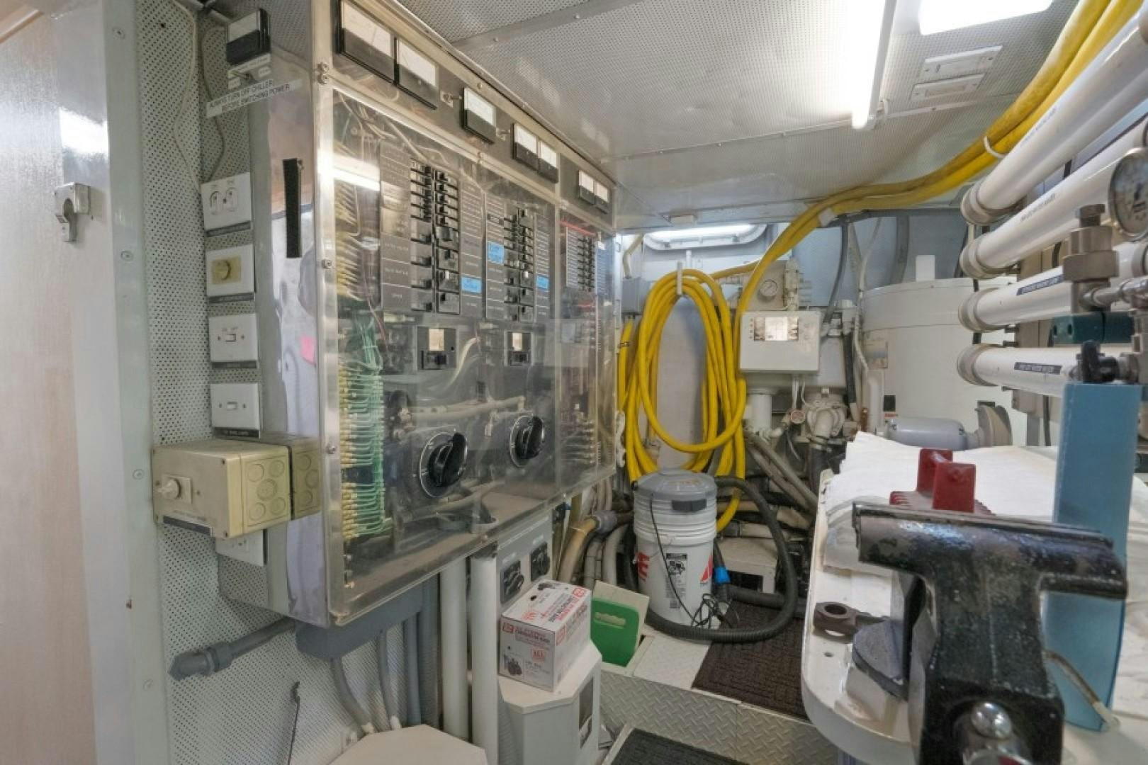 a room with machines and equipment aboard ANDIAMO Yacht for Sale