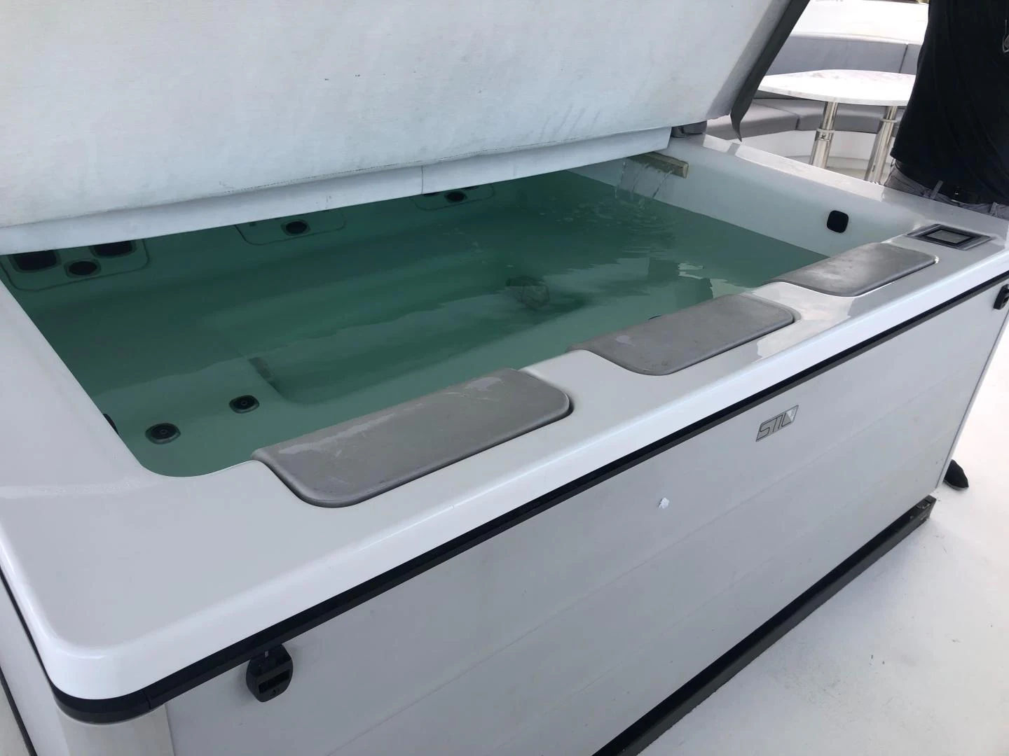 a close-up of a machine aboard NIRVANA Yacht for Sale