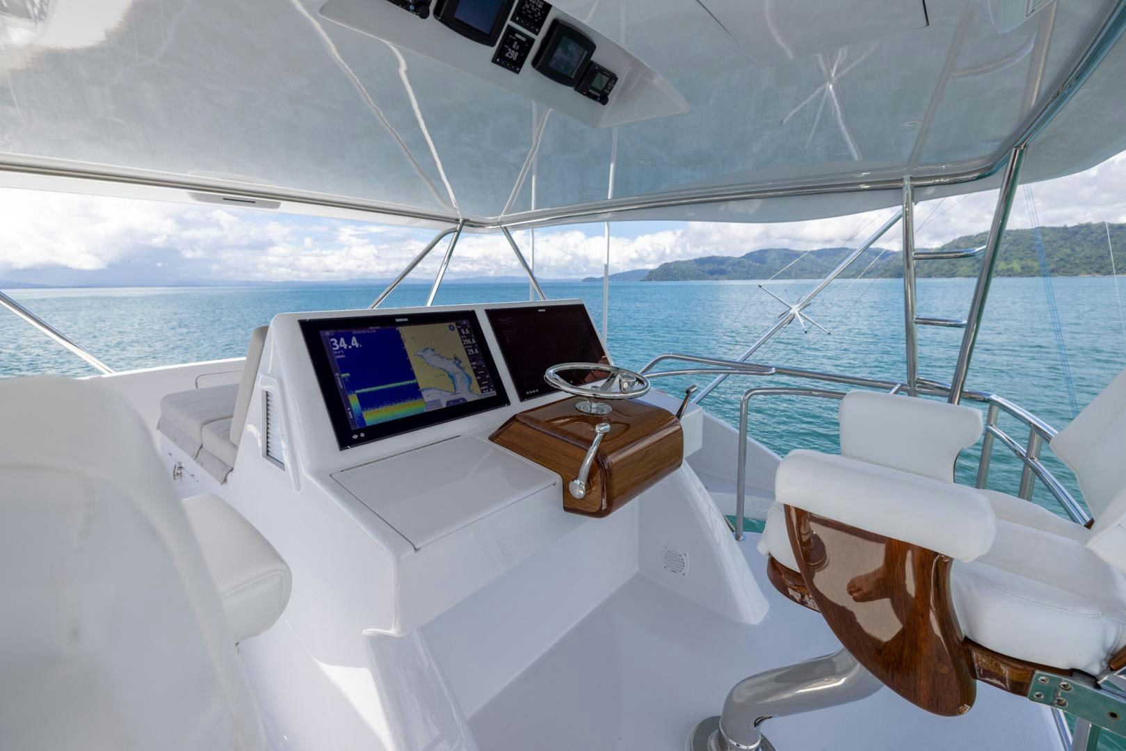 a laptop on a yacht aboard BONNY READ Yacht for Sale
