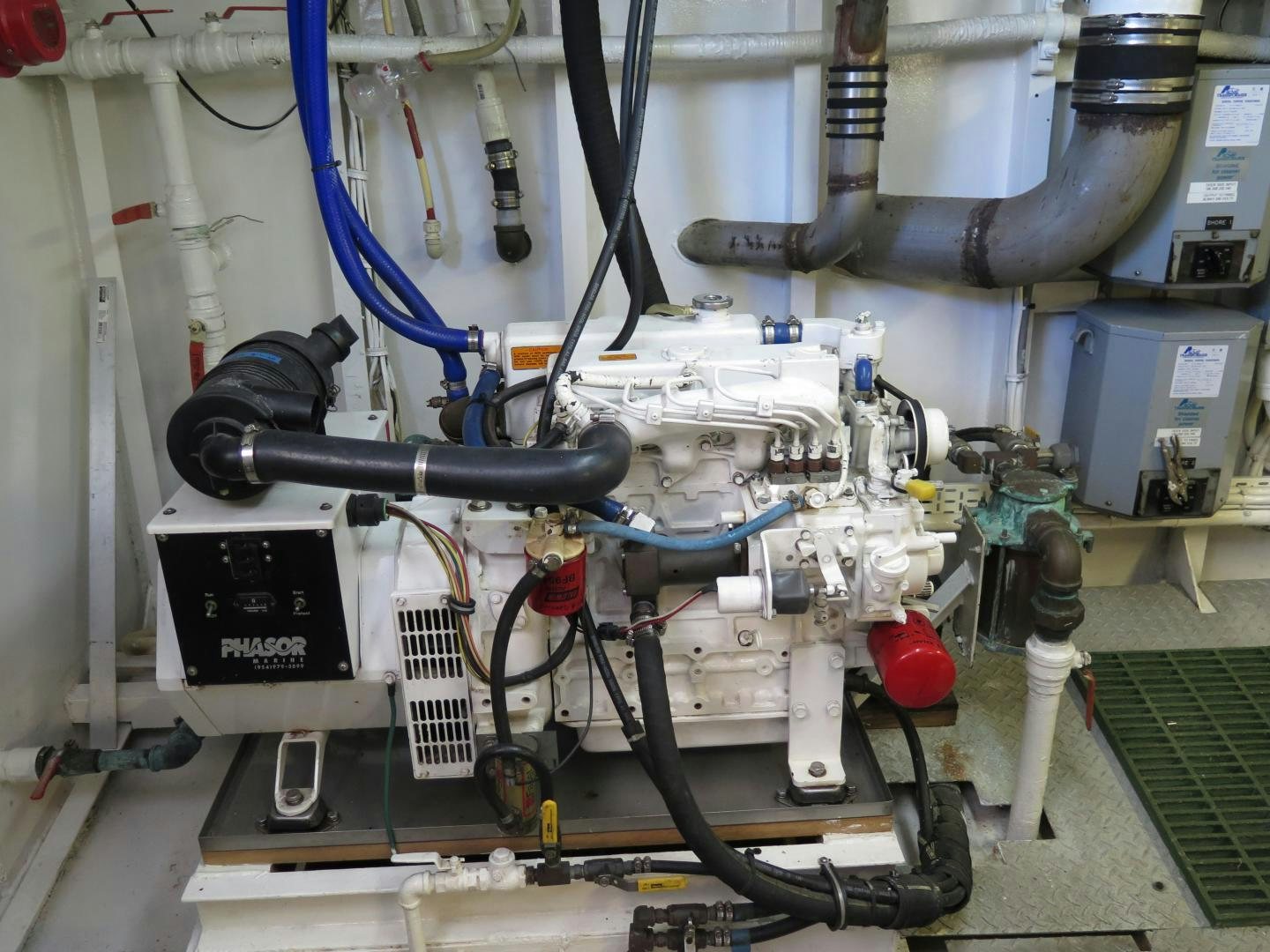 a machine with wires aboard WANDERER Yacht for Sale