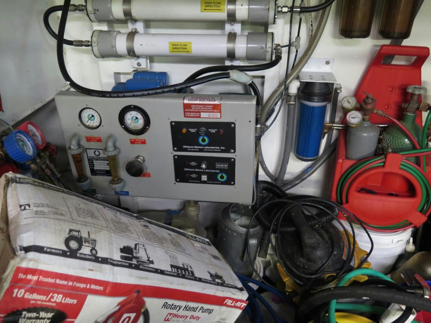 a machine with wires and other tools aboard WANDERER Yacht for Sale