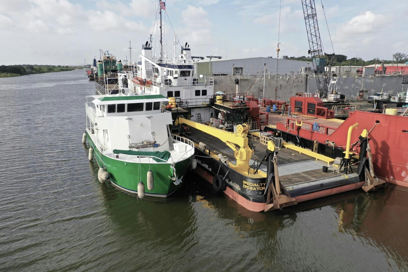 a group of boats in a harbor aboard WANDERER Yacht for Sale