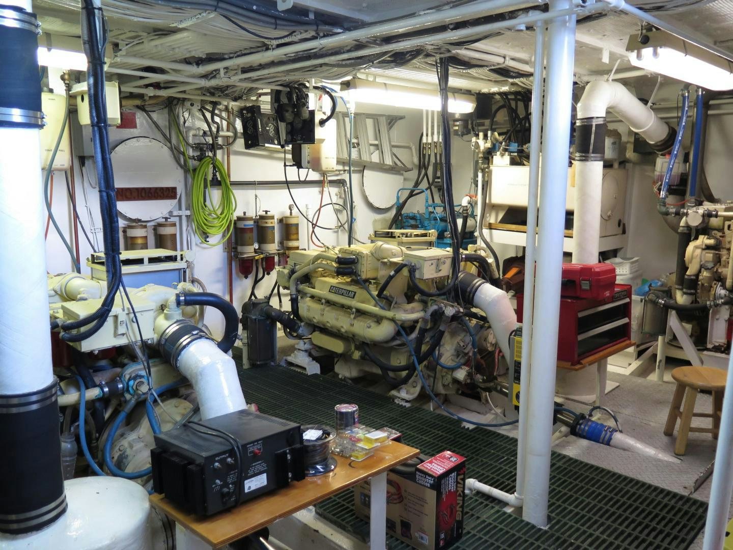a room with machinery and equipment aboard WANDERER Yacht for Sale