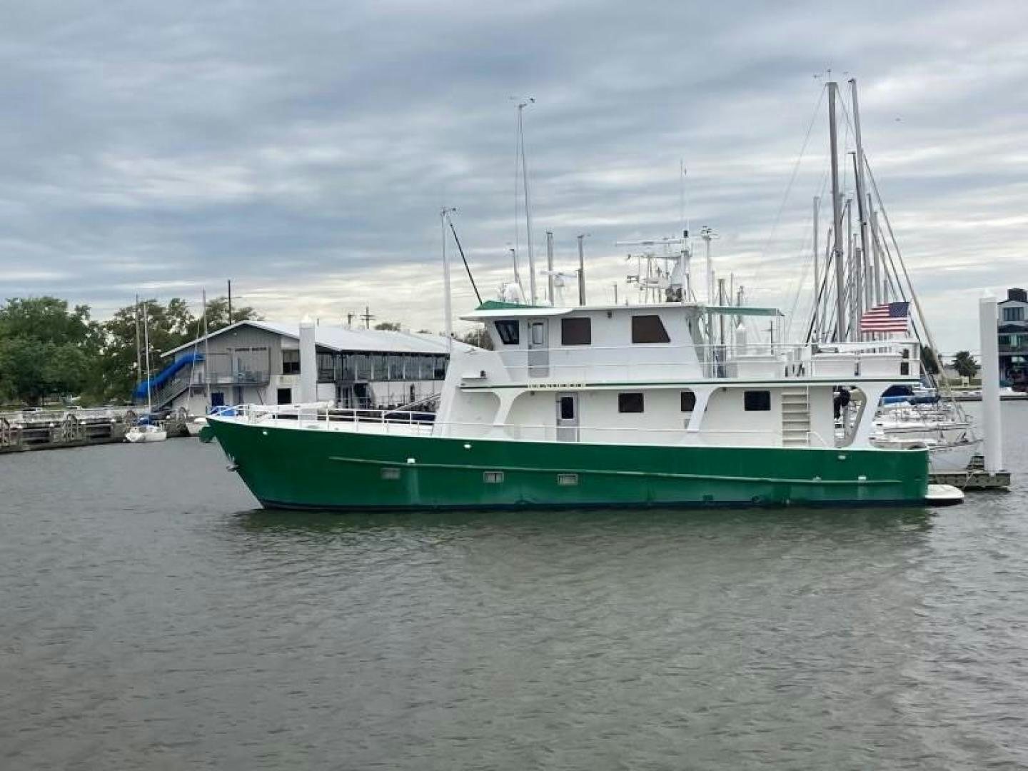 a boat in the water aboard WANDERER Yacht for Sale