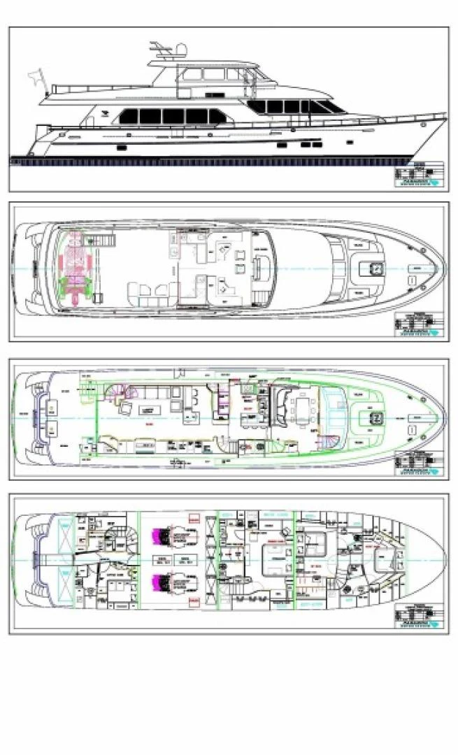 diagram, schematic aboard RHAPSODY Yacht for Sale