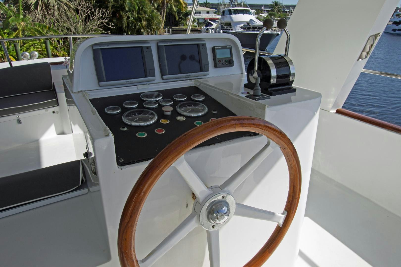 a white and black radio aboard SEAEO Yacht for Sale