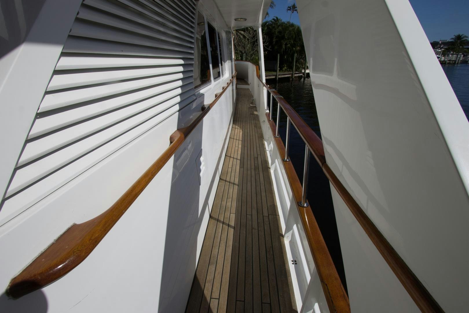 a close-up of a railing aboard SEAEO Yacht for Sale